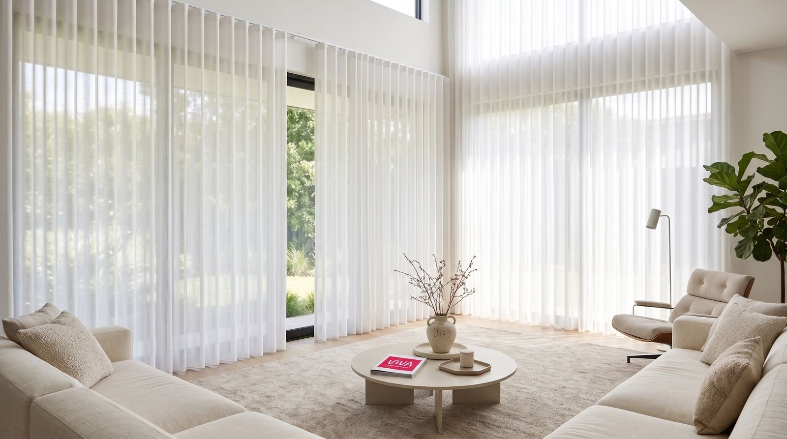 cortinas para sala viva persianas