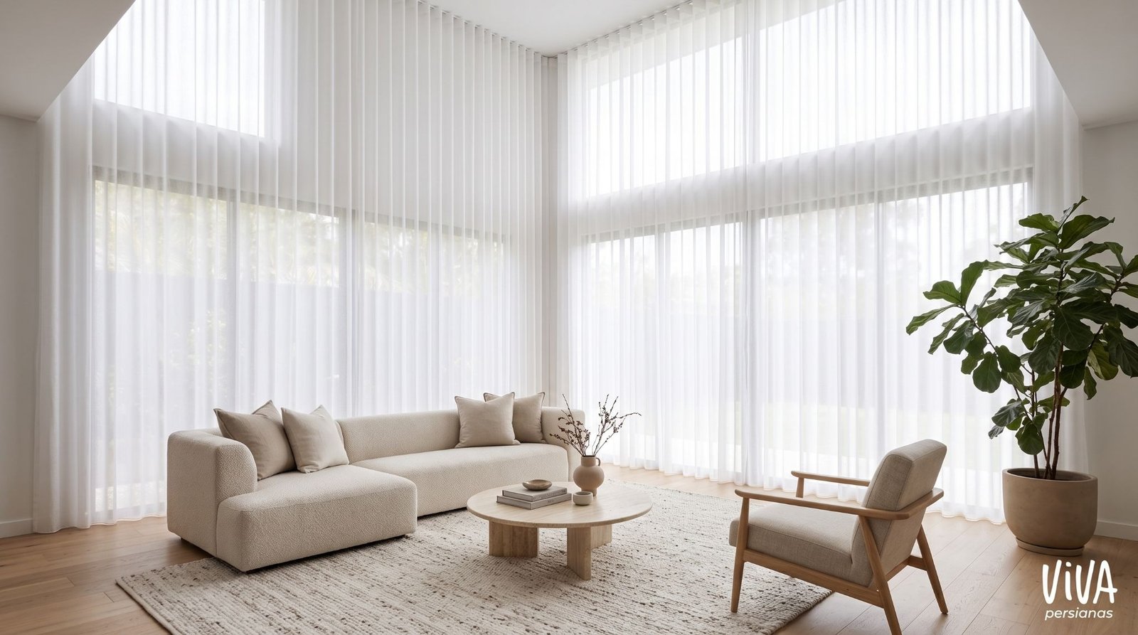 cortinas que hacen el cuarto más grande